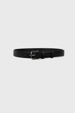 Belt with silver buckle