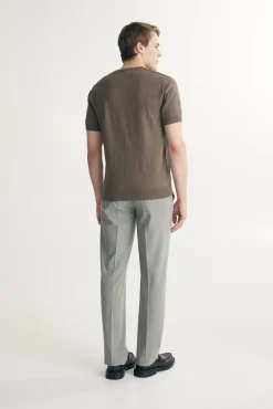 Cotton henley shirt